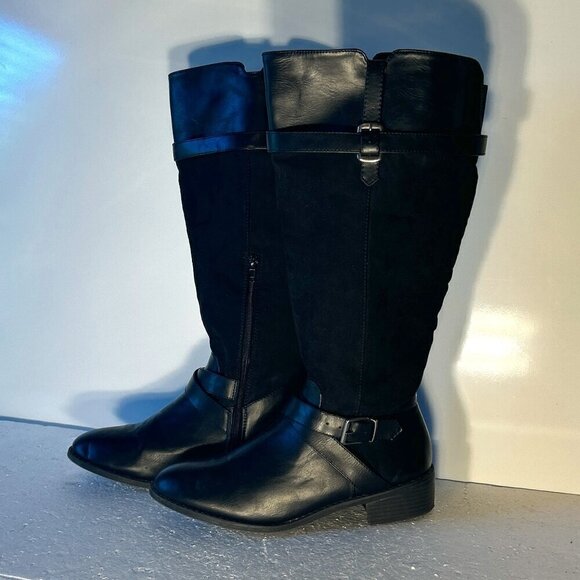 Rampage SZ 9W Ireena Knee High Wide Calf Riding Boot equestrian western moto - Picture 4 of 8